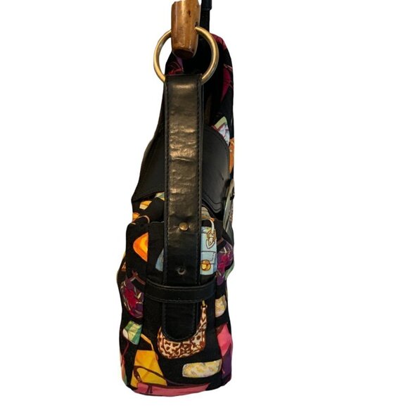 VTG Far Nine Handbag w/ Novelty Print of Ladies Purses Rhinestoned #58J - Picture 9 of 11